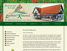 Tablet Screenshot of landhotel-krausnick.de